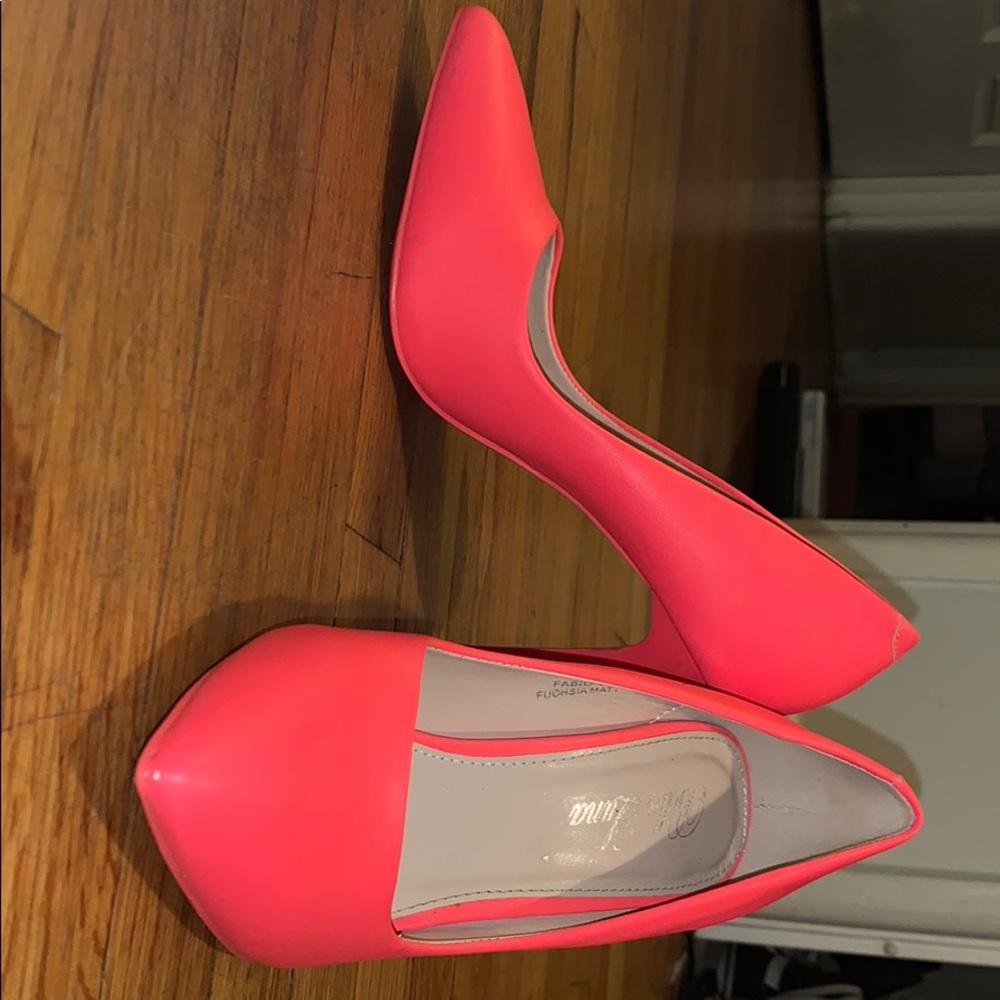 Neon Pink Pumps